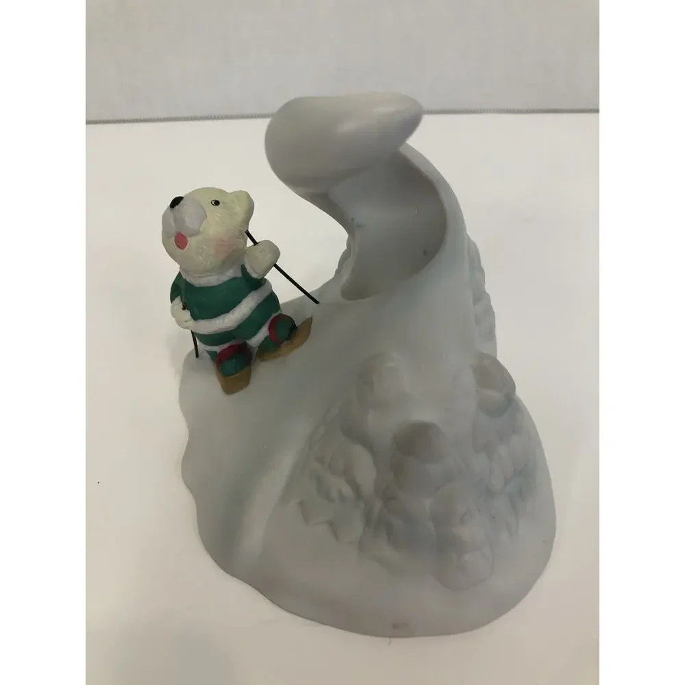 House‎ of Lloyd Christmas Around the World Ski Land Candle Holder with Taper